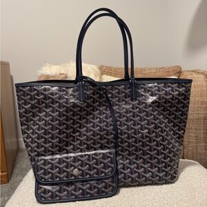 Goyard Saint Louis PM Tote Navy